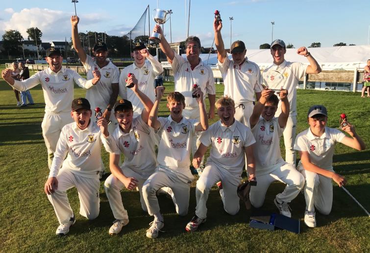 A delighted Carew 3rds celebrate